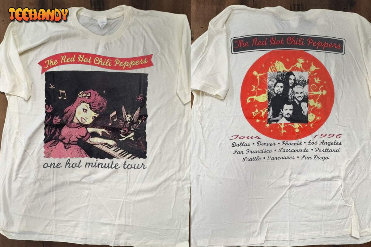 Red Hot Chili Peppers One Hot Minute Tour 1996 Double Side Shirt