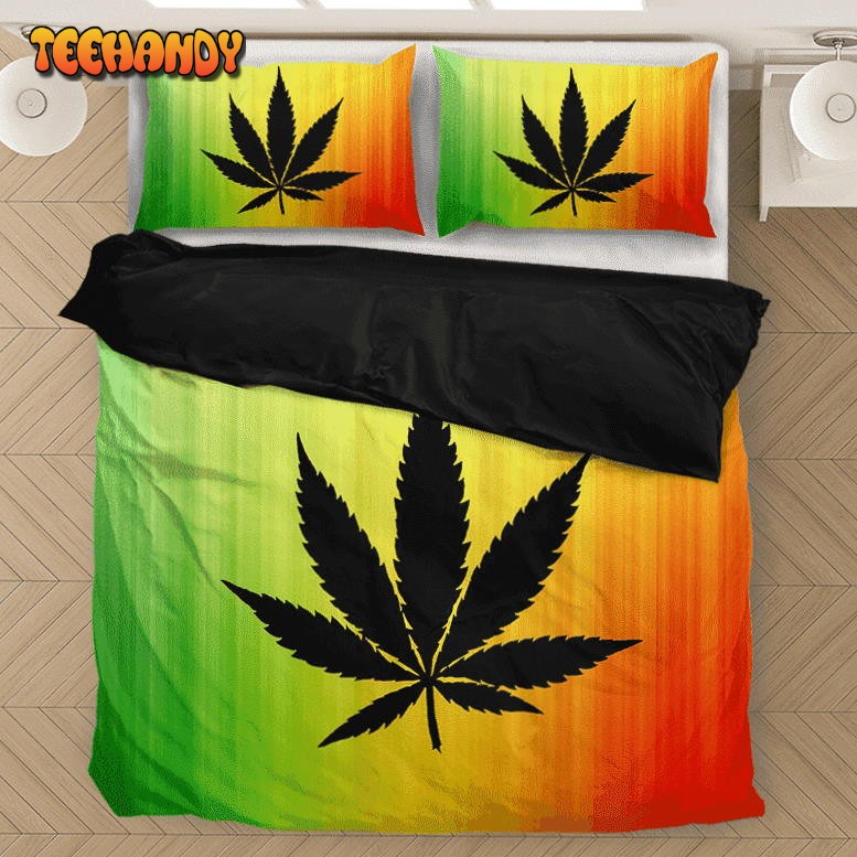 Reggae Colors Marijuana For The Stoners 420 Dope Bedding Set