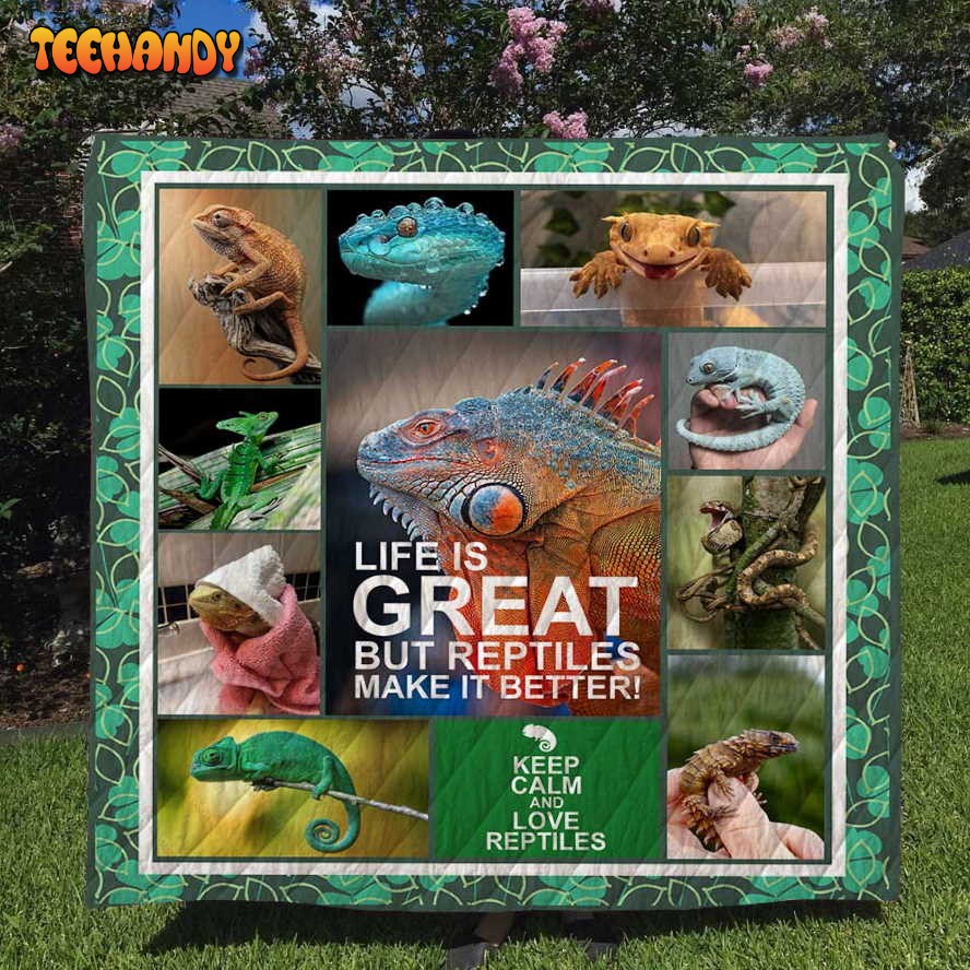 Reptiles 3D Customized Quilt Blanket