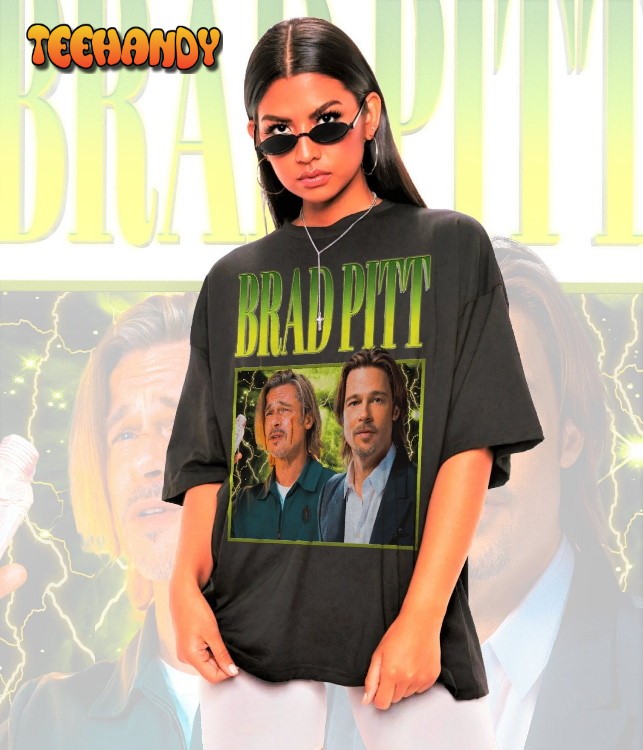 Retro BRAD PITT Shirt-Brad Pitt Sweatshirt, Brad Pitt Hoodie