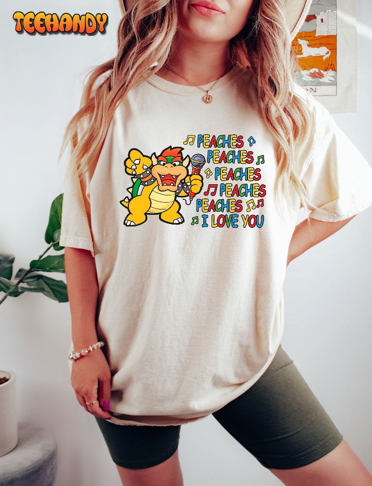 Retro Comfort Peaches Shirt, Peaches Shirt, Boho Graphic Shirt