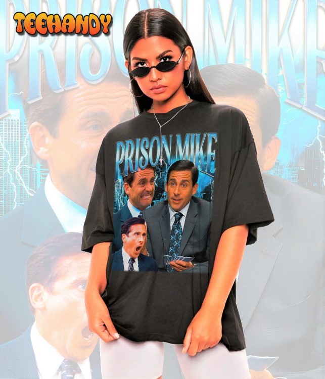 Retro Prison Mike Shirt-The Office Shirt,Michael Scott Shirt, Steve Carell Shirt
