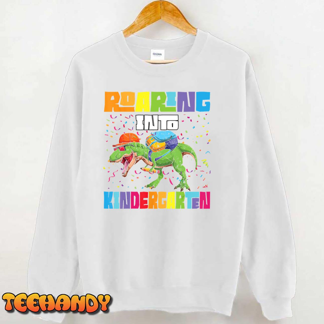 Roaring Kindergarten Dinosaur T Rex Back To School Boys T-Shirt