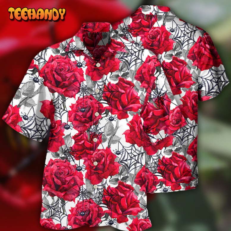 Rose And Spider Hawaiian Shirt