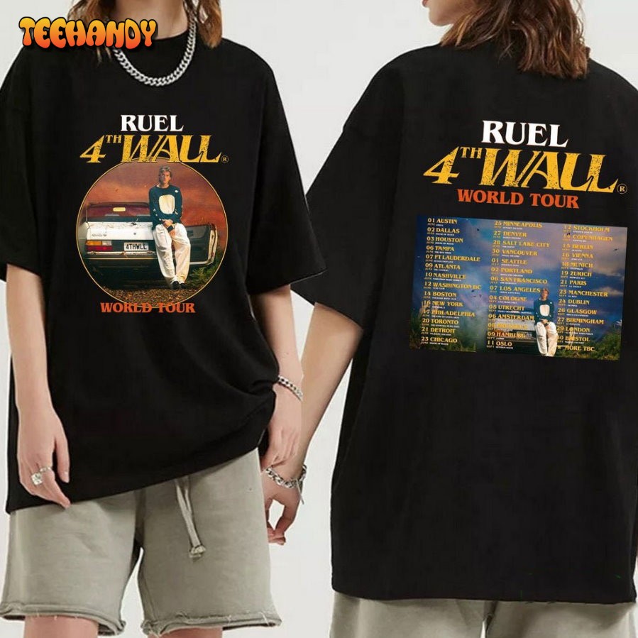 Ruel 4th Wall World Tour 2023 Shirt, Ruel Fan Shirt, Ruel 2023 Concert Shirt