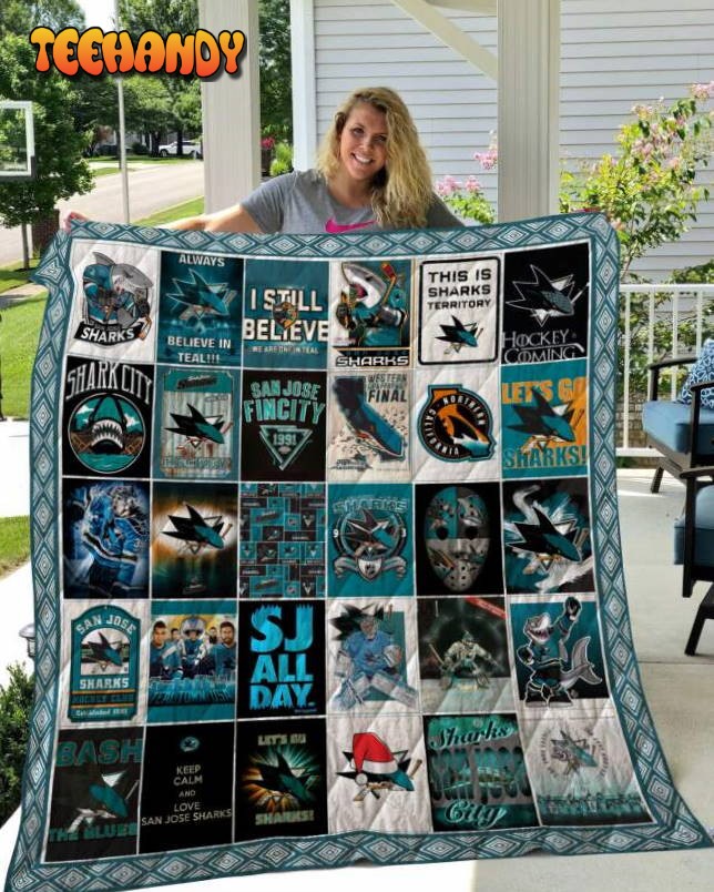 San Sharks 3D Customized Quilt Blanket