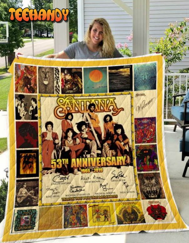 Santana Band 3D Customized Quilt Blanket Banket