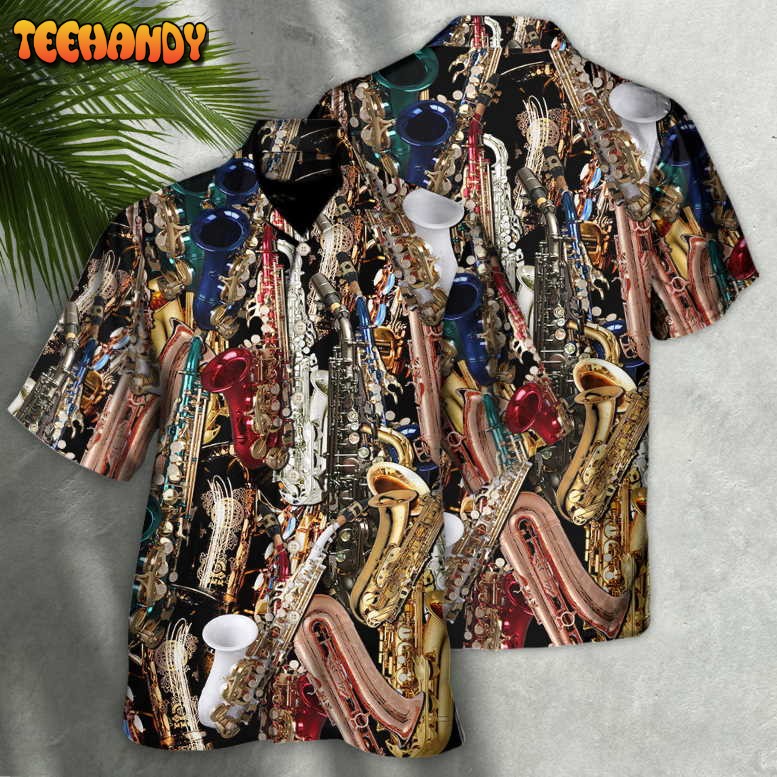 Saxophone I Don’t Need Therapy I Just Need Saxophone Hawaiian Shirt