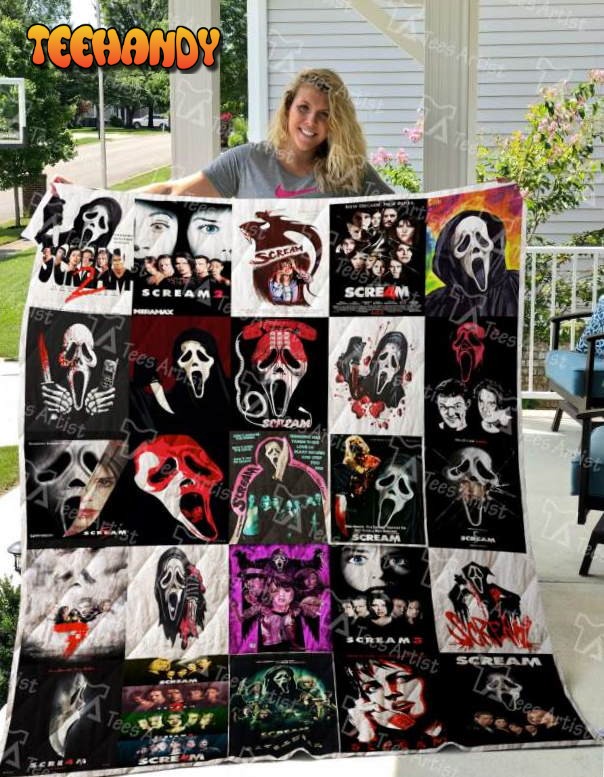 Scream 3D Quilt Blanket