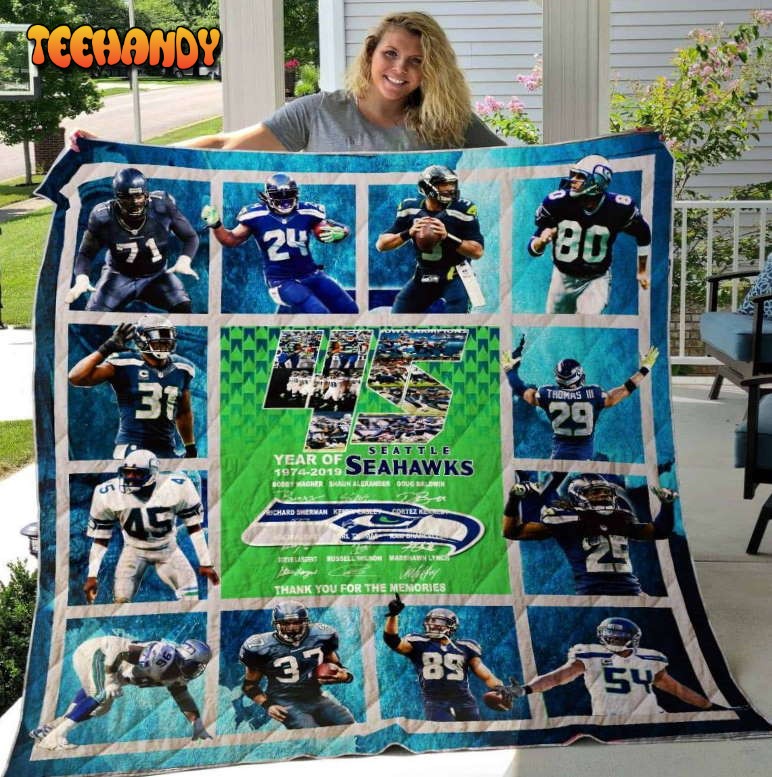 Seattle Seahawks 3D Quilt Blanket