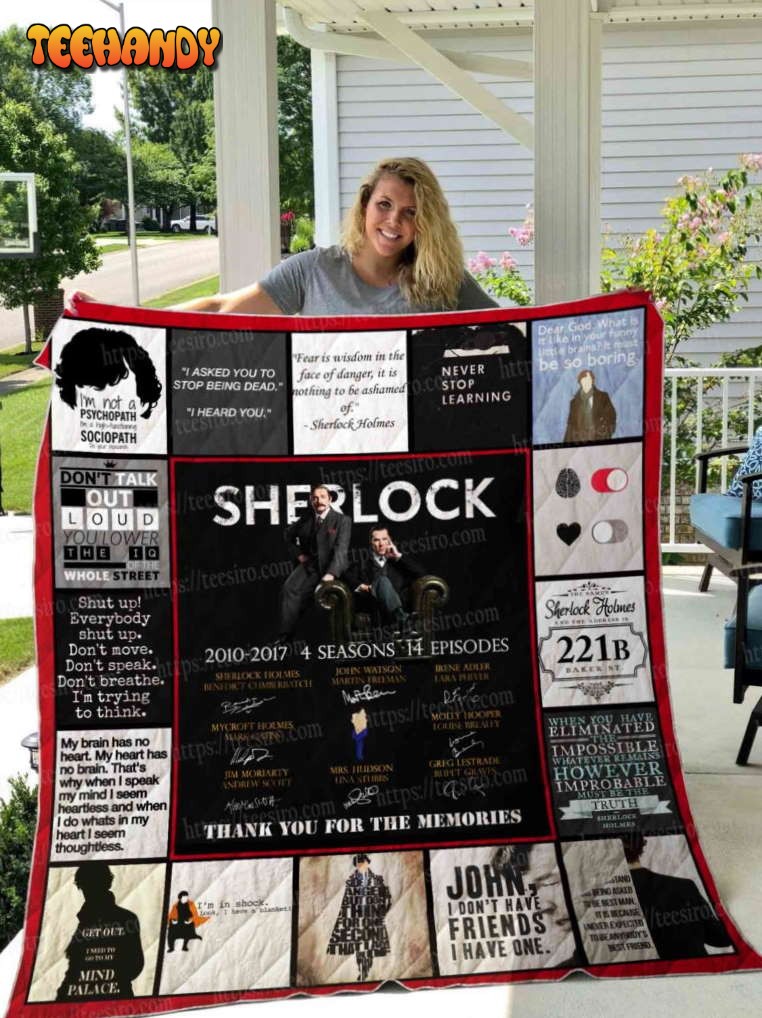 Sherlock 3D Quilt Blanket