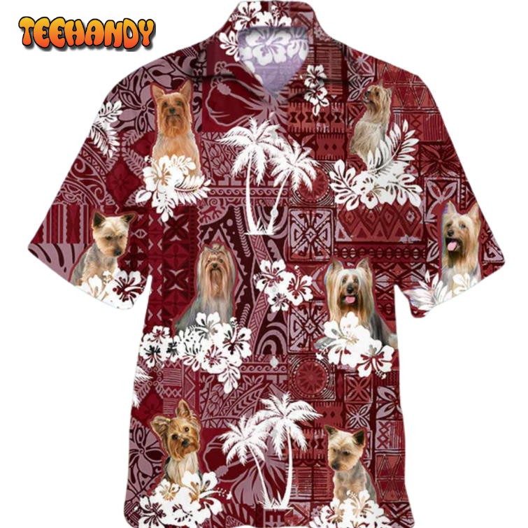 Silky Terrier Hawaiian Shirt, Summer Aloha Beach Shirt For Dog Lovers