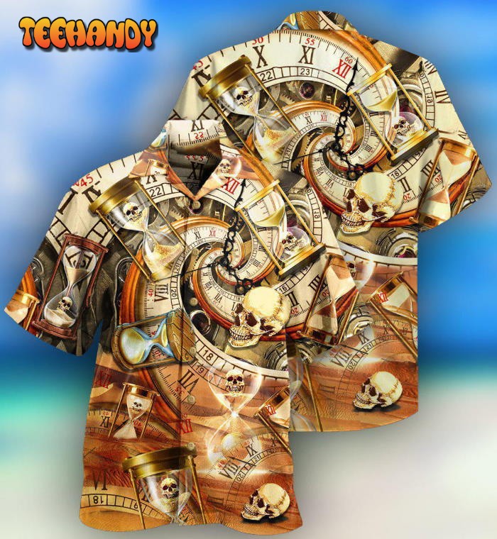 Skull All Knows Value Of Time Hawaiian Shirt