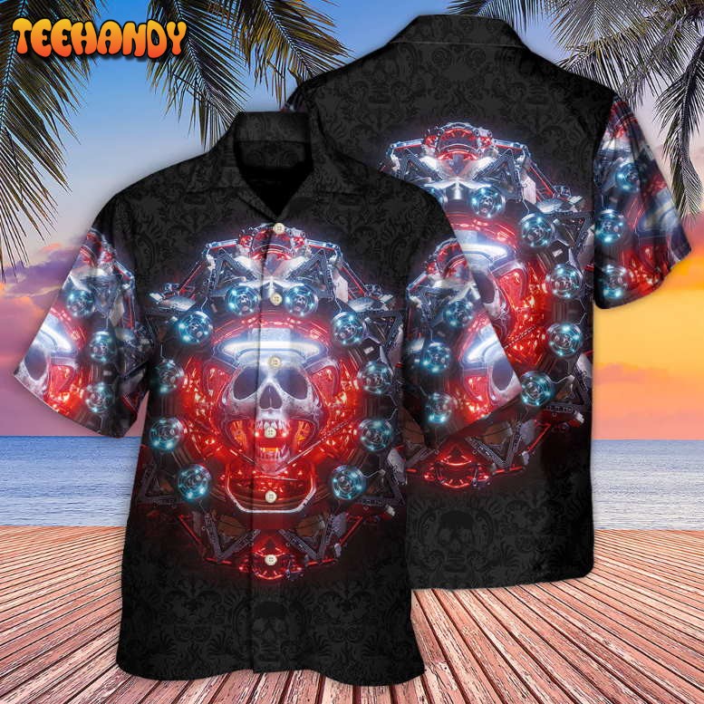 Skull Electric Dream Or Die Hawaiian Shirt