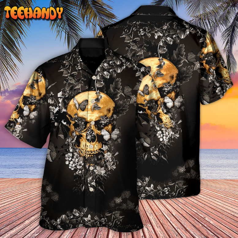 Skull Flowers Grow Out Of Dark Moments Hawaiian Shirt