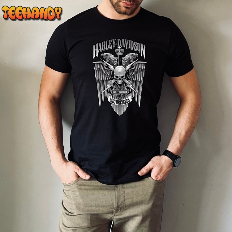 Skull Harley Davidson T-shirt, Vintage 1997 HD Harley Davidson Shirt