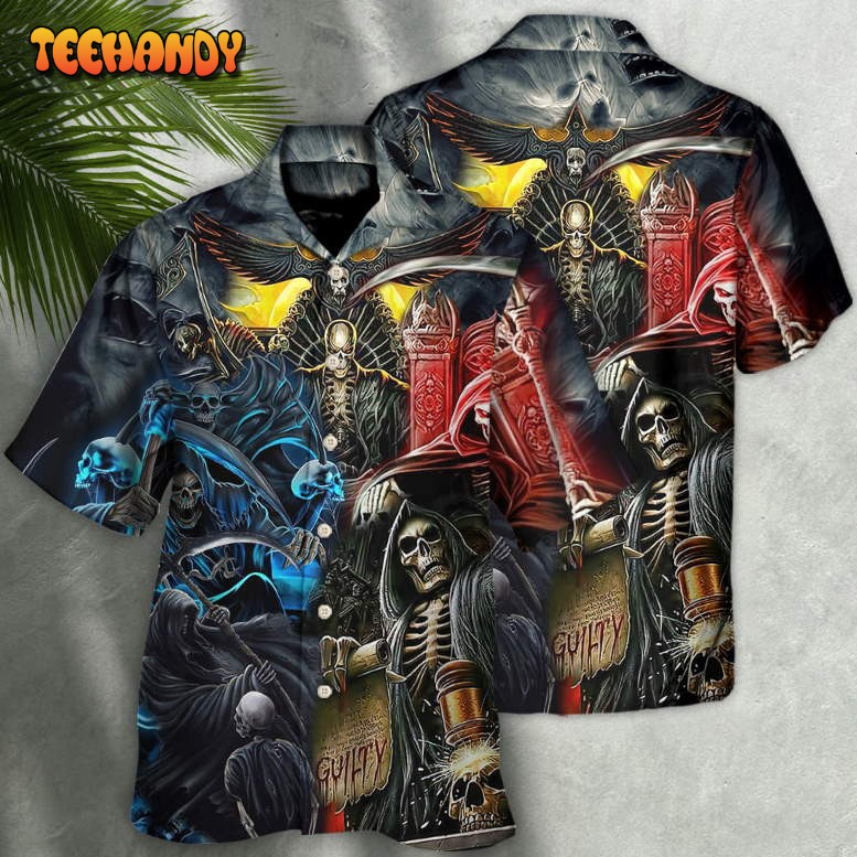 Skull Judgment Of Death Area Hawaiian Shirt