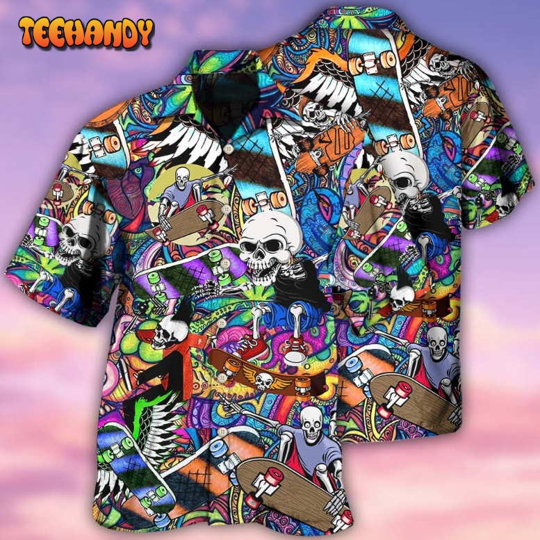 Skull Love Colorful Life Hawaiian Shirt