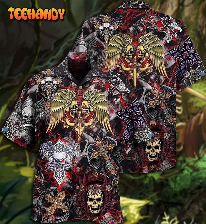 Skull Loves Key Cool Hawaiian Shirt