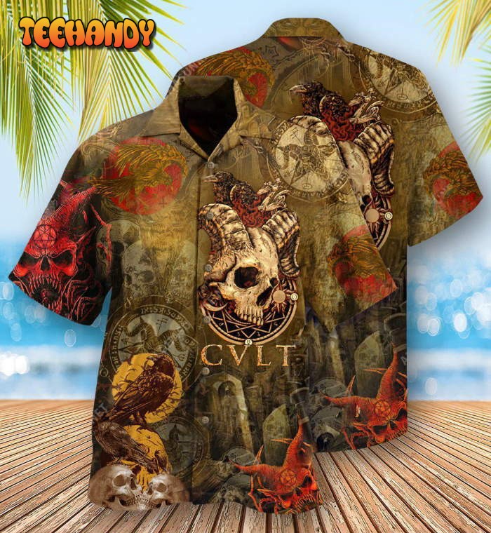 Skull Not Today Satan Cool Hawaiian Shirt