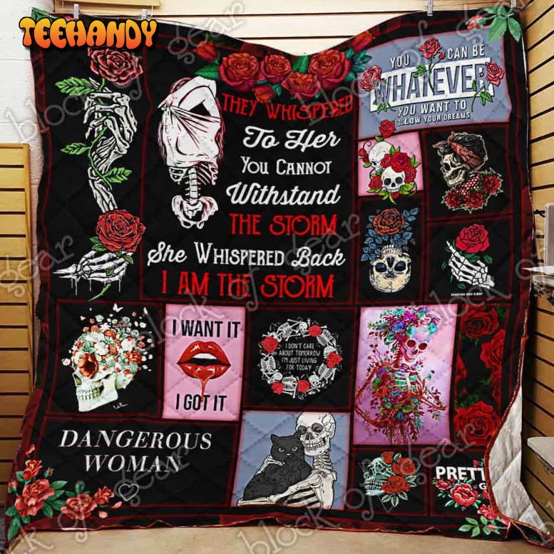 Skull Queen 3D Quilt Blanket