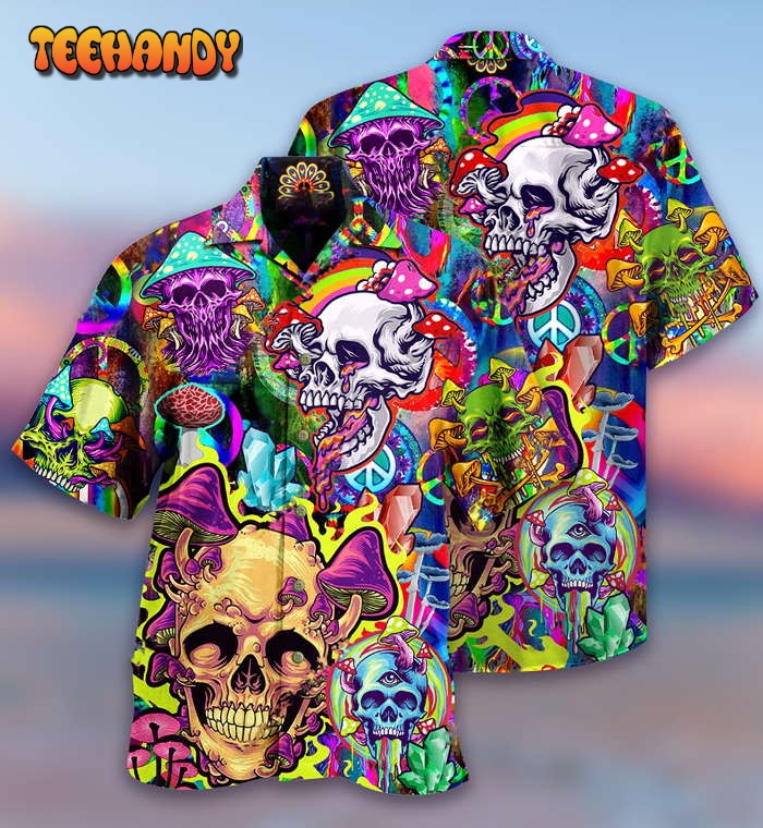 Skull Rainbow Smile Hawaiian Shirt