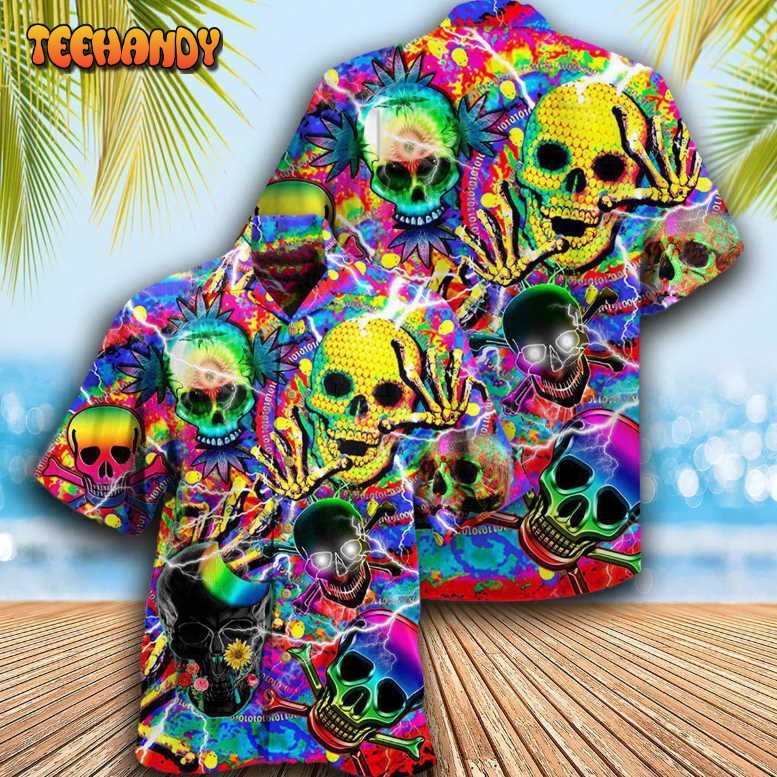 Skull Sweet Skull Say Hi Hawaiian Shirt