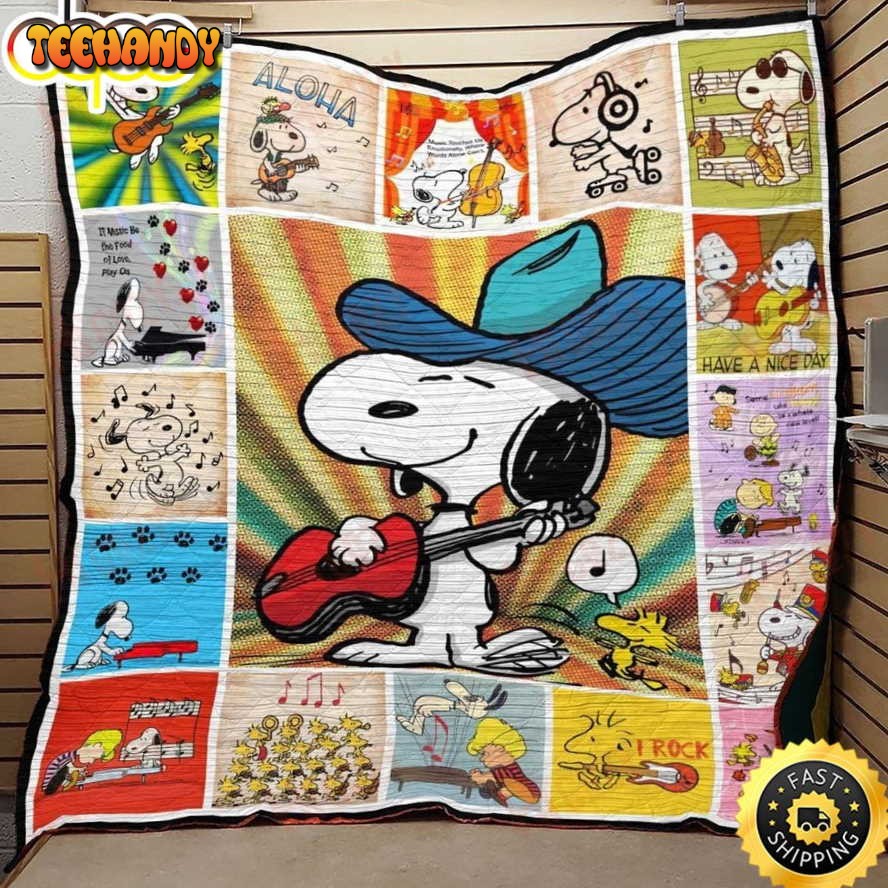 Snoopy With Music The Peanuts Movie Snoopy Dog Blanket