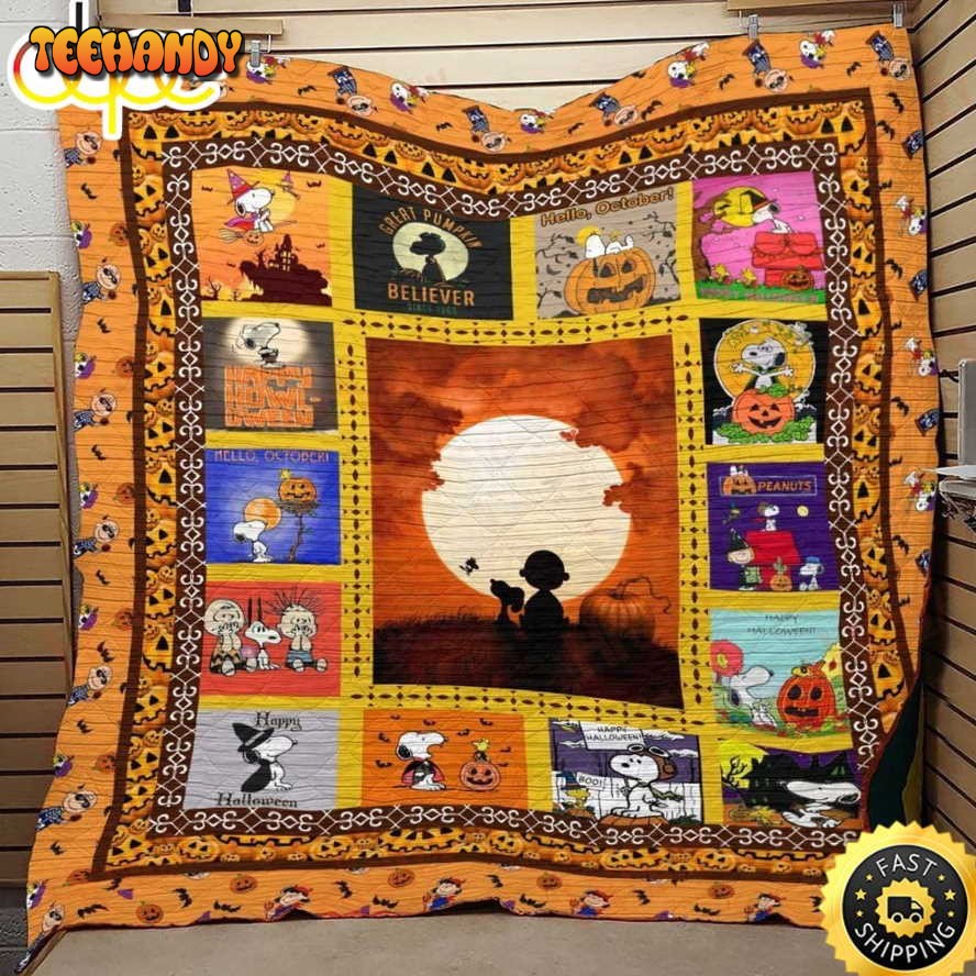 Snoopy’S Halloween The Peanuts Movie Snoopy Dog Blanket