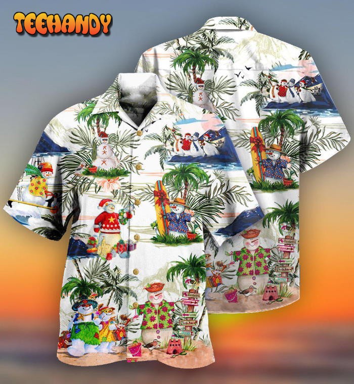 Snowman Amazing Style Hawaii Hawaiian Shirt