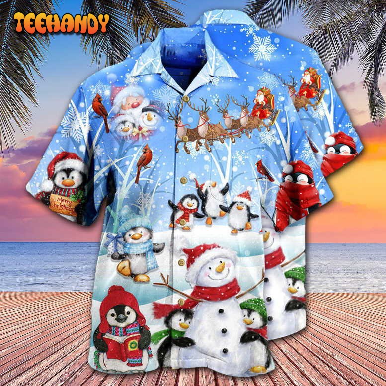 Snowman Wishing You A Little Cuteness Hawaiian Shirt