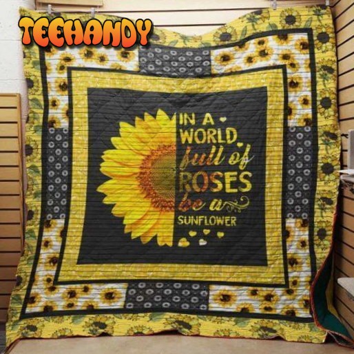 Sunflower Customize Quilt Blanket