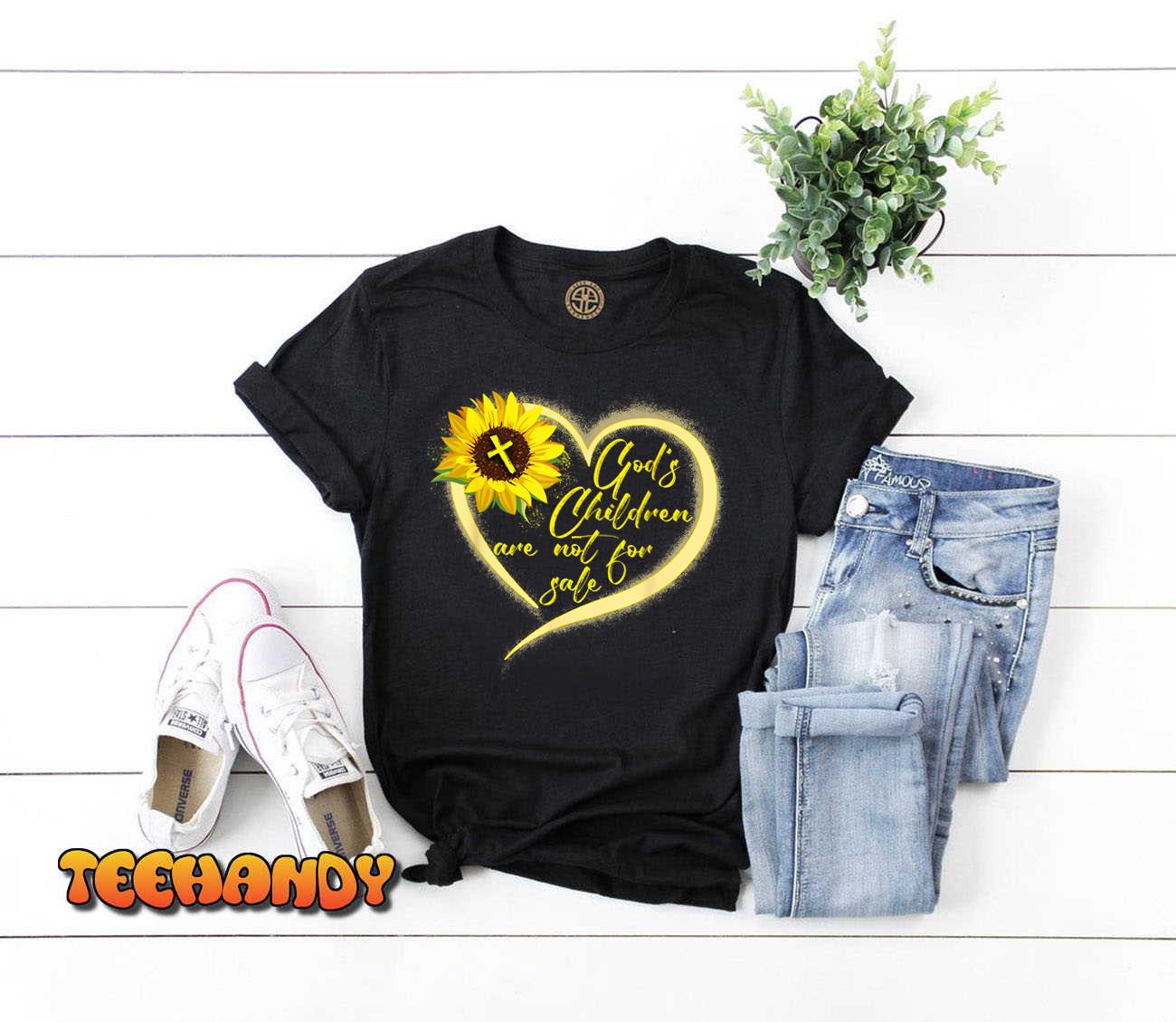 Sunflower God’s Children Are Not For Sale Fun God’s Children T-Shirt