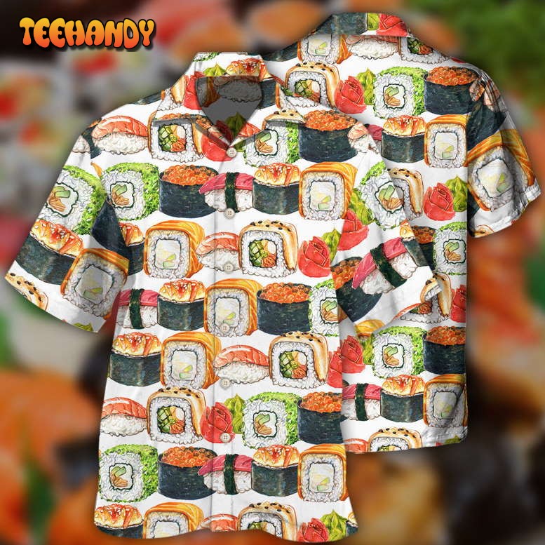 Sushi Basic Colorful Hawaiian Shirt