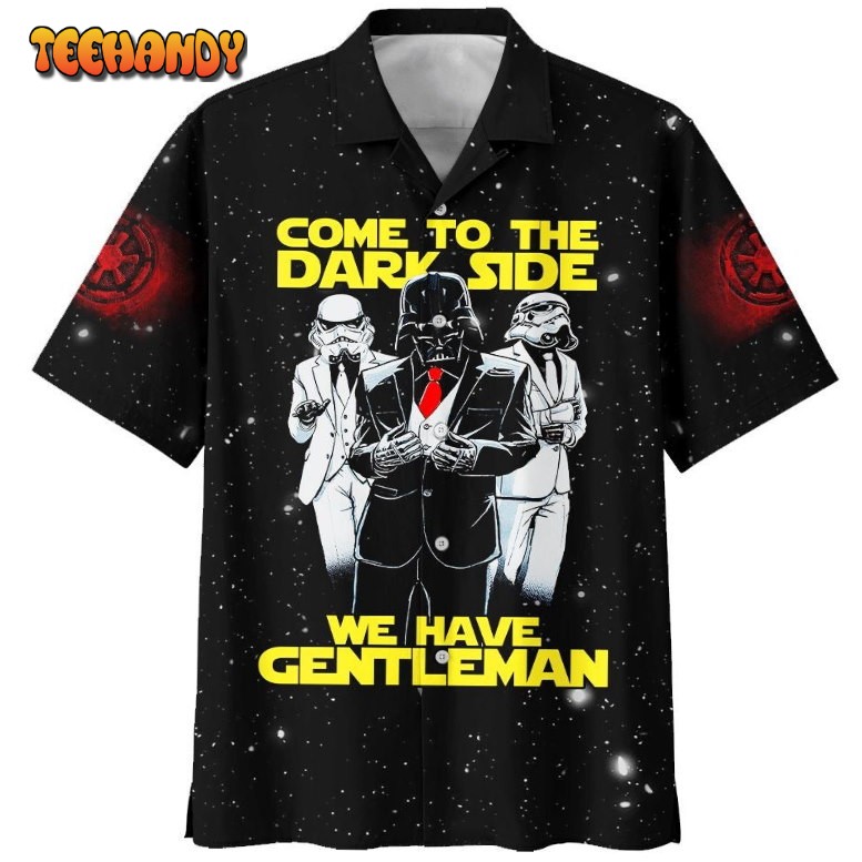 SW Darth Vader Come To The Dark Side We Have Gentleman Hawaiian Shirt