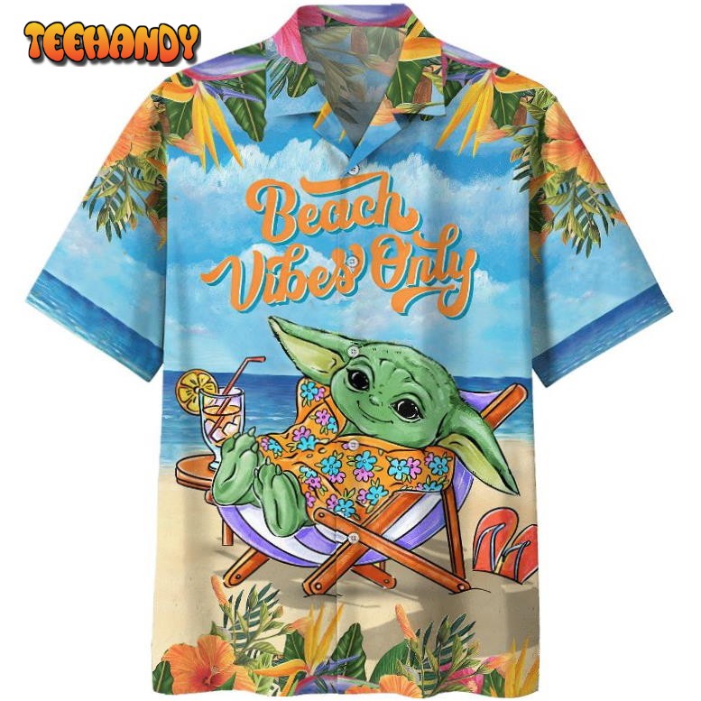 SW Disney Baby Yoda Beach Vibes Only Hawaiian Shirt