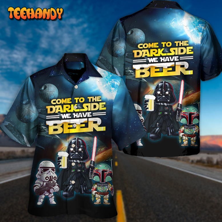 SW Stormtrooper Darth Vader Boba Fett Hawaiian Shirt