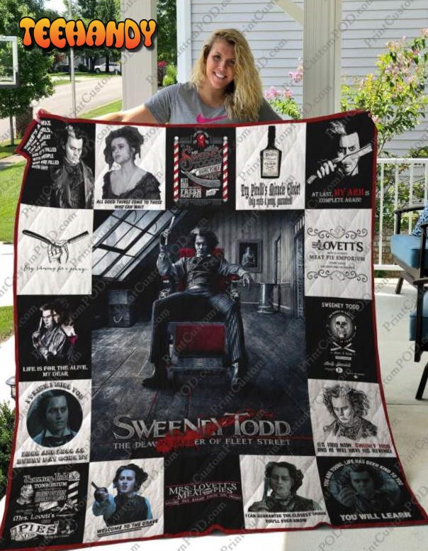 Sweeney Tothe Demon Barber Of Fleet Street 3D Customized Quilt Blanket