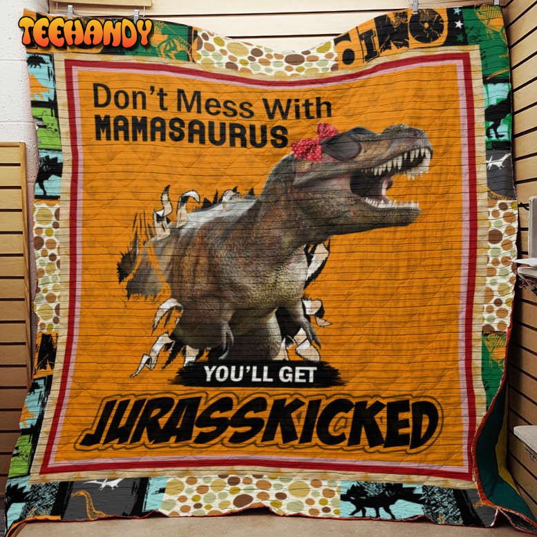 T Rex Mom 3D Customized Quilt Blanket