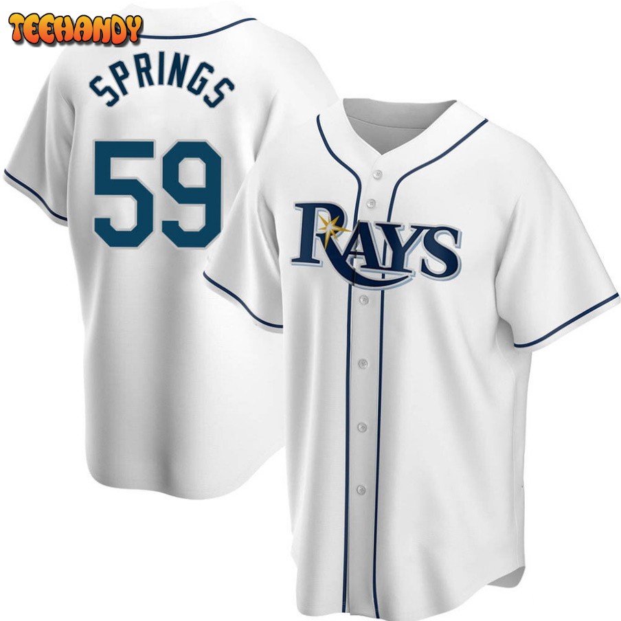 Tampa Bay Rays Jeffrey Springs White Replica Jersey