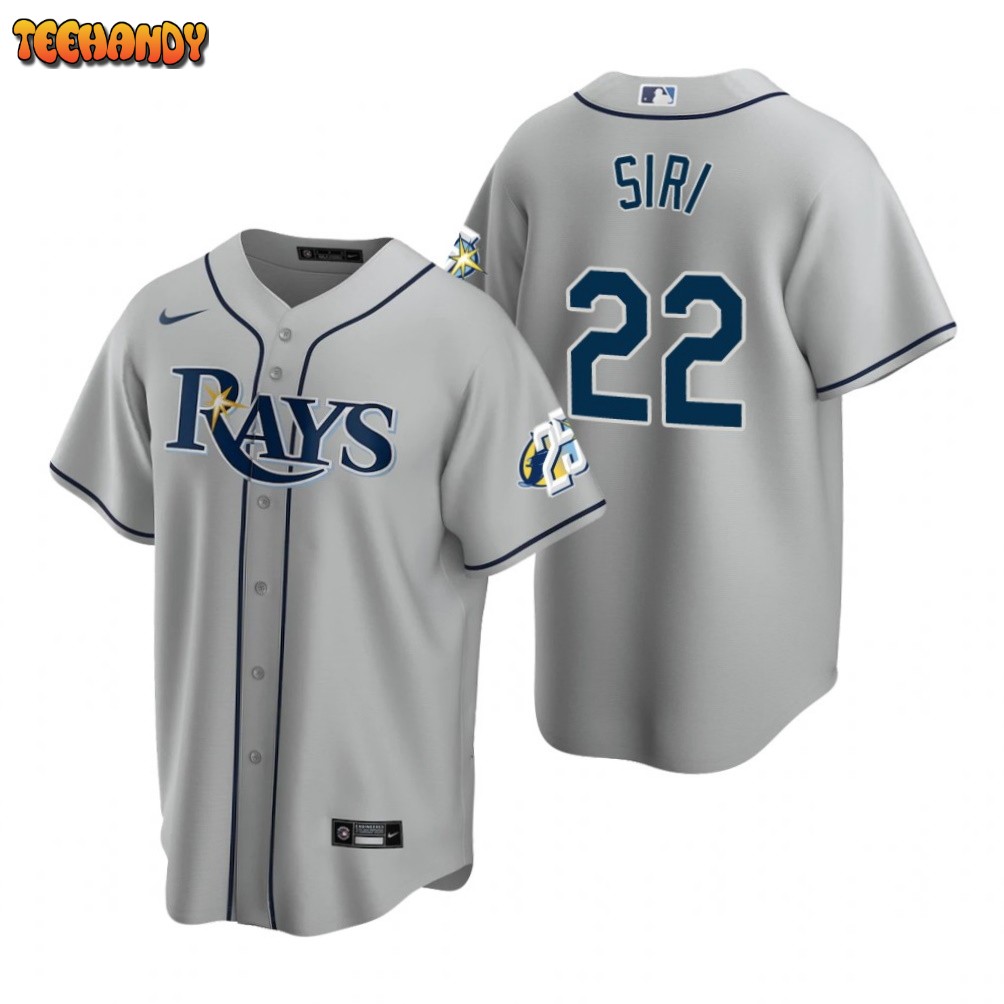 Tampa Bay Rays Jose Siri Gray 25th Anniversary Replica Jersey