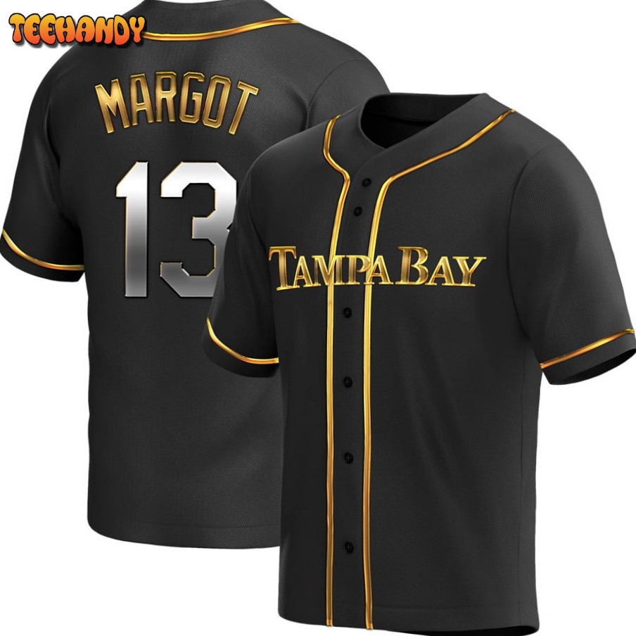 Tampa Bay Rays Manuel Margot Black Golden Replica Jersey