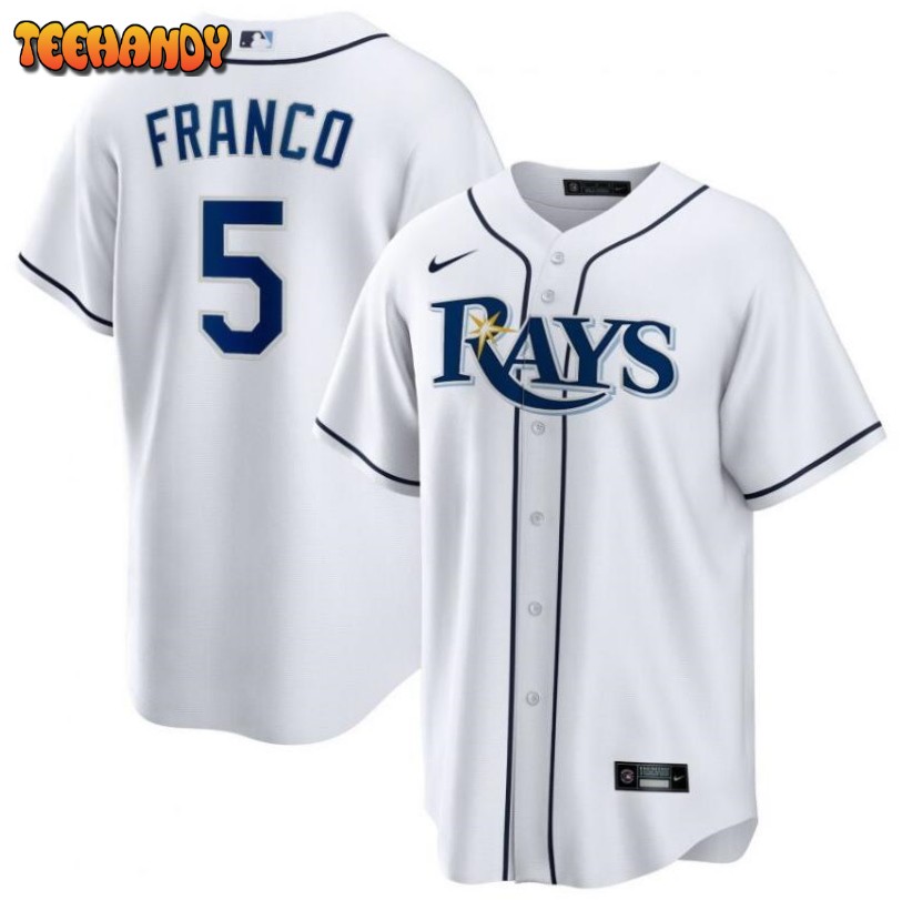 Tampa Bay Rays Wander Franco White Replica Home Jersey