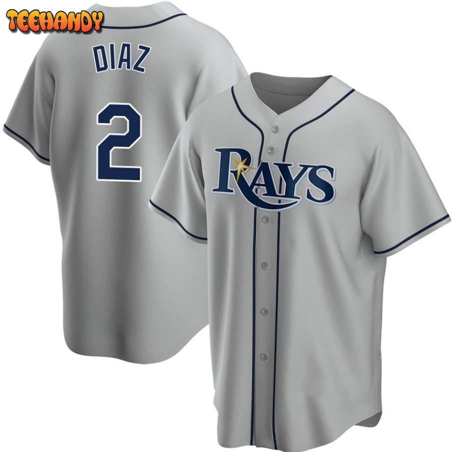 Tampa Bay Rays Yandy Diaz Gray Replica Jersey