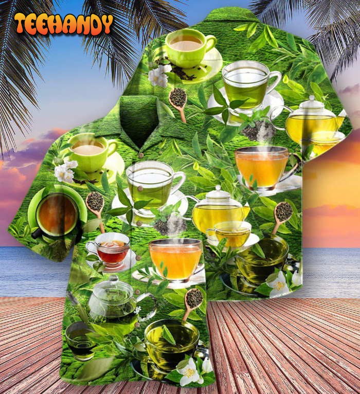 Tea Enjoy Beautiful Green Tea Hill Hawaiian Shirt