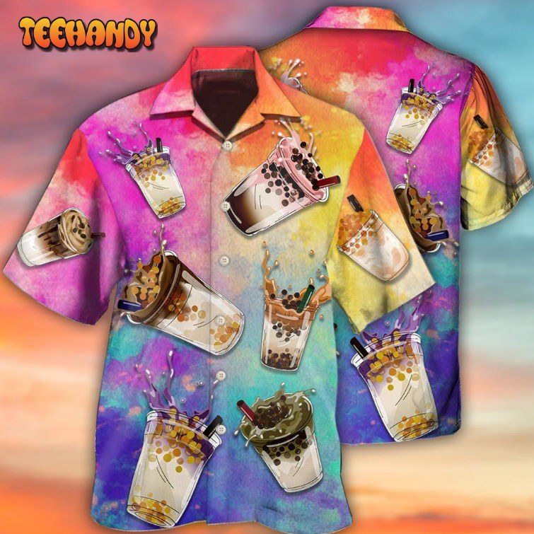 Tea Milktea Boba Milktea Style Hawaiian Shirt