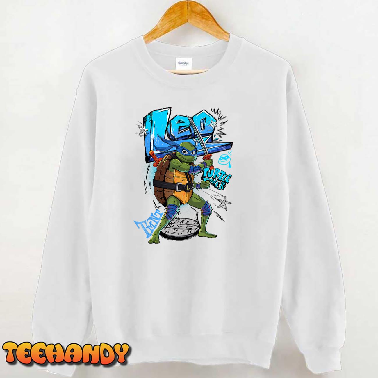 Teenage Mutant Ninja Turtles Mutant Mayhem Leo Turtle Power T-Shirt