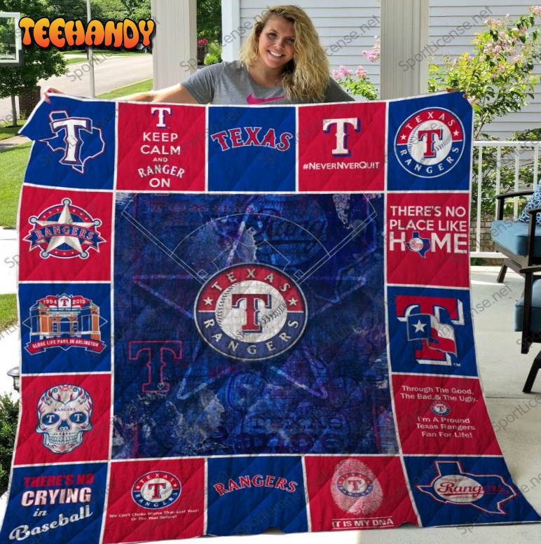 Texas Rangers 3D Quilt Blanket