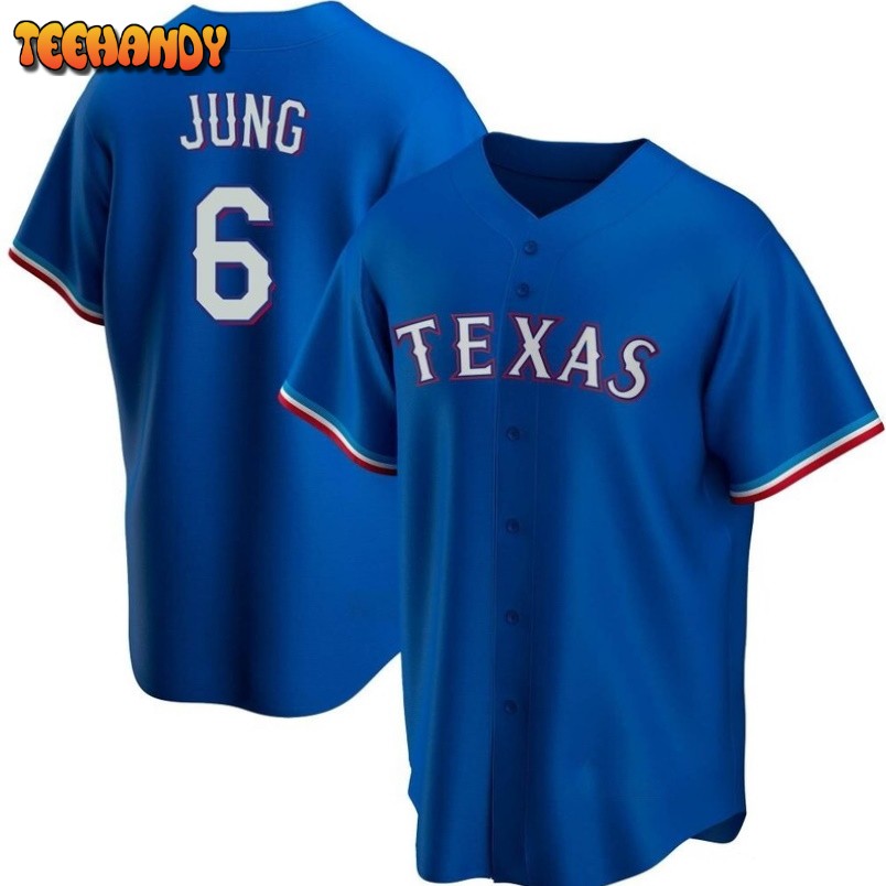 Texas Rangers Josh Jung Royal Alternate Replica Jersey