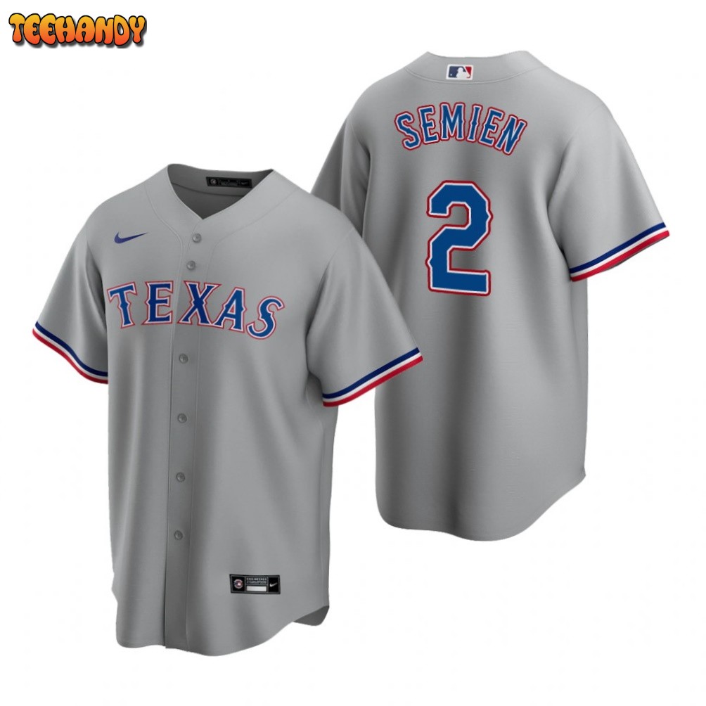 Texas Rangers Marcus Semien Gray Road Replica Jersey